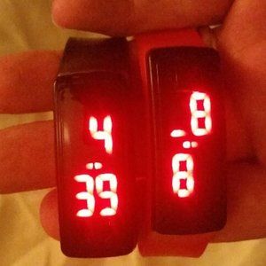 rubber digital watches